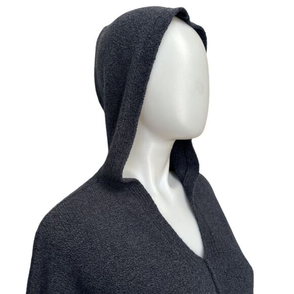 J. Jill PureJill Hooded Sweater Slate Blue Gray Small - Picture 4 of 8